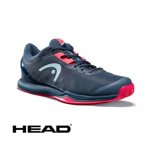 HEAD SPRINT PRO 3.0 CLAY MIDNIGHT NAVY/NEON RED