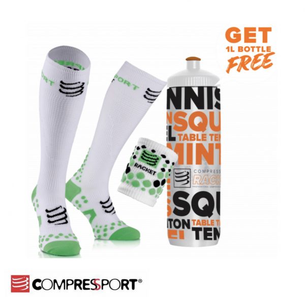 COMPRESSPORT RK DETOX PACK FULL SOCKS Performance White